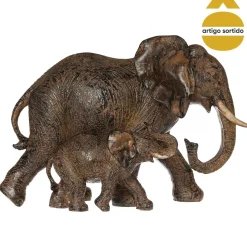 Elefante decorativo em resina 15cm