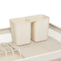 Escorredor 1 camada MAYAJ bege em metal