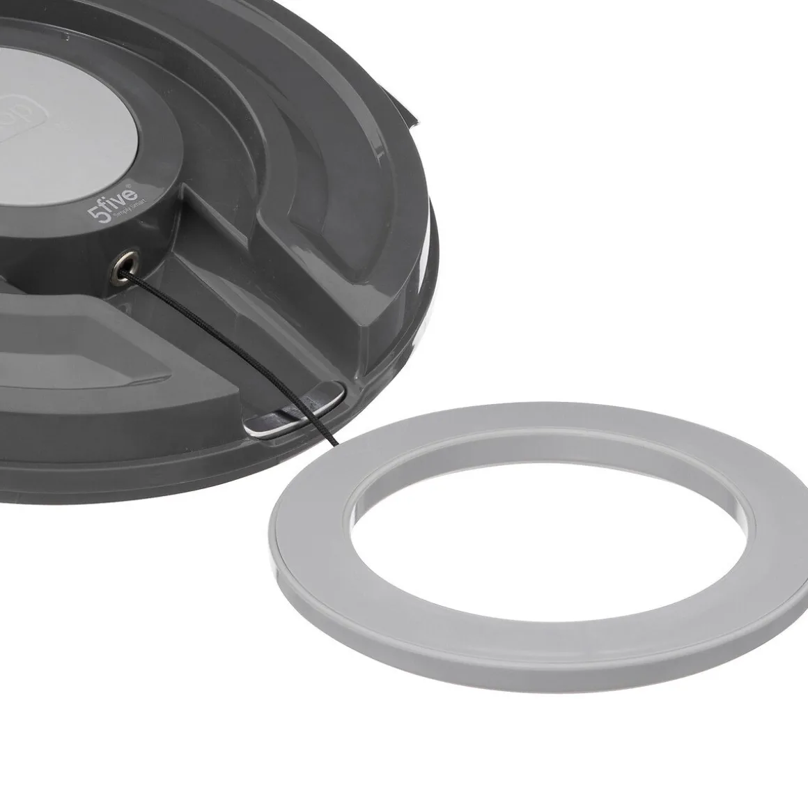 Escorredor cinza de legumes com torção 5,5l