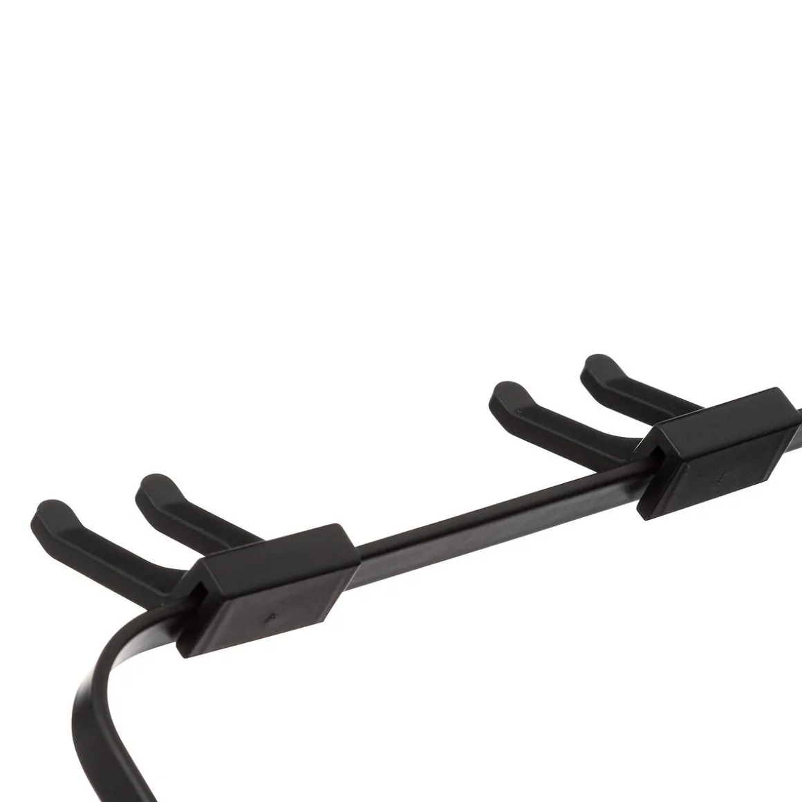 Escorredor de loiça preto em metal com 2 níveis