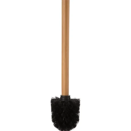 Escova wc com suporte em bambu branco