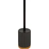 Escova wc NATUREO preto com base em bambu