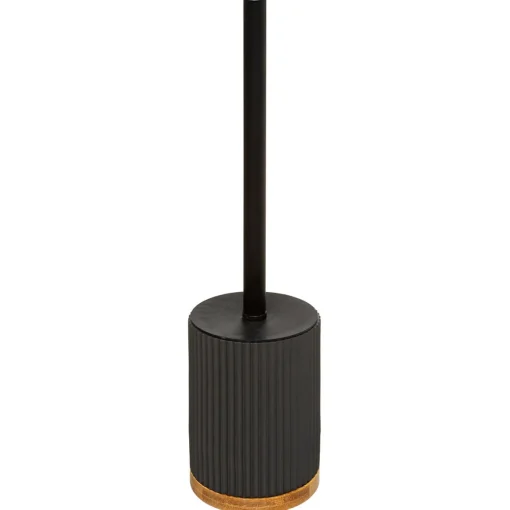 Escova wc NATUREO preto com base em bambu