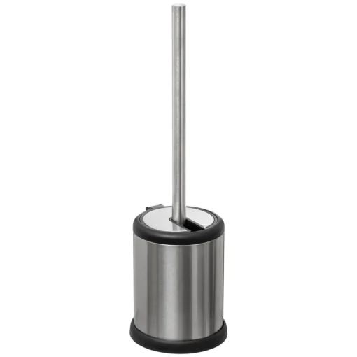 Escova wc prateada em inox
