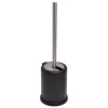 Escova wc preto mate com tampa rebatível