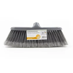 Espanador curvo cerdas aveludadas cinza