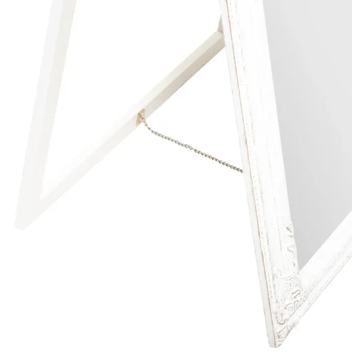 Espelho de chão branco trabalhado 172cm
