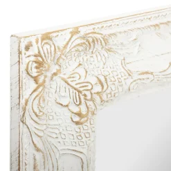 Espelho de chão branco trabalhado 172cm