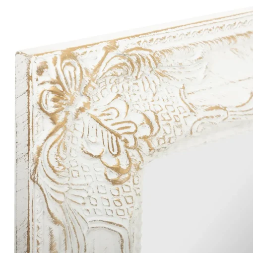 Espelho de chão branco trabalhado 172cm