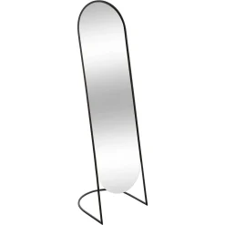 Espelho de chão preto em metal 140cm