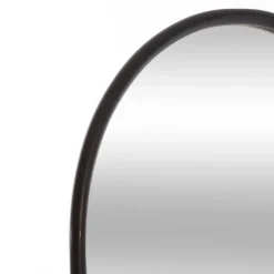 Espelho de chão preto em metal 140cm