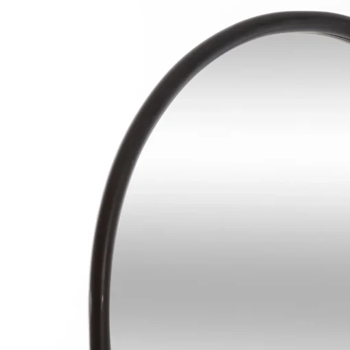 Espelho de chão preto em metal 140cm