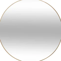 Espelho de parede ALICE redondo dourado 110cm