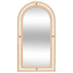 Espelho de parede ANAHI em rattan 87x47cm
