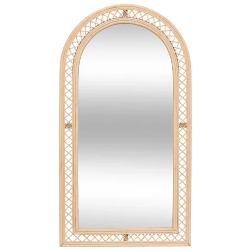 Espelho de parede ANAHI em rattan 87x47cm