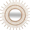 Espelho de parede bege rattan 76cm