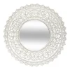 Espelho de parede branco ritual 90cm