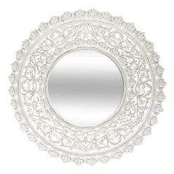 Espelho de parede branco ritual 90cm