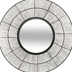 Espelho de parede em metal preto ANDREANE