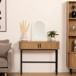 Espelho de parede EMILY branco em mdf 55cm