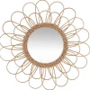Espelho de parede flor rattan 56cm