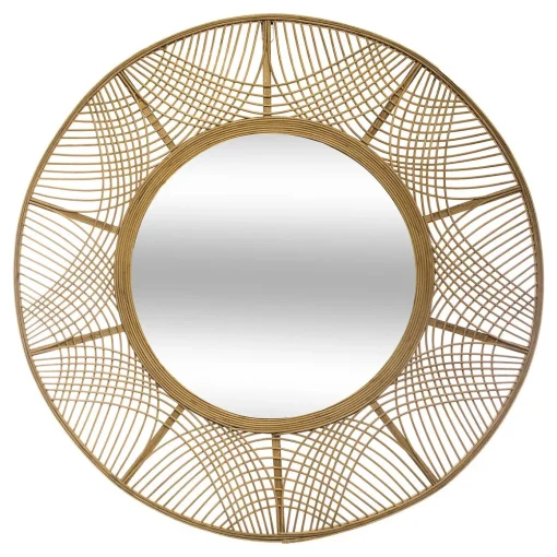 Espelho de parede INA bege bambu 90cm