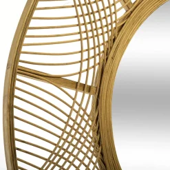 Espelho de parede INA bege bambu 90cm