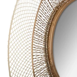 Espelho de parede JELLYFISH dourado 78cm