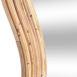 Espelho de parede MAGGIE bege em rattan 179,5cm