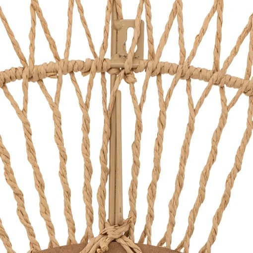 Espelho de parede MILLIE bege em corda 75cm
