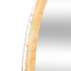 Espelho de parede para wc em bambu