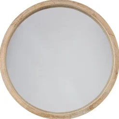 Espelho de parede SCANDINAVE em madeira 50cm