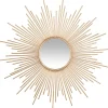 Espelho decorativo sol dourado 99cm