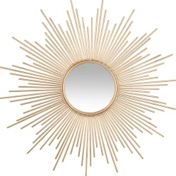 Espelho decorativo sol dourado 99cm