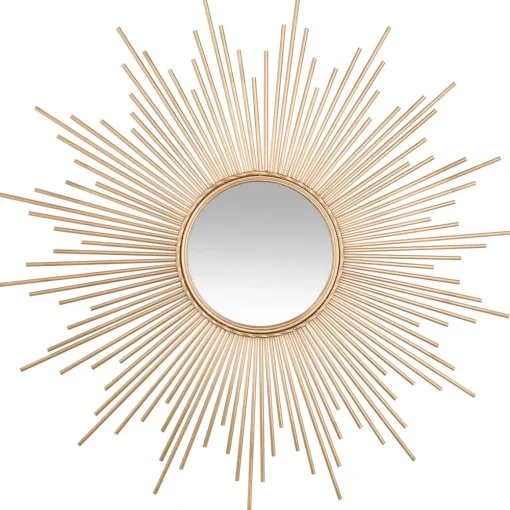 Espelho decorativo sol dourado 99cm