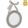 Espelho redondo com laço 27cm