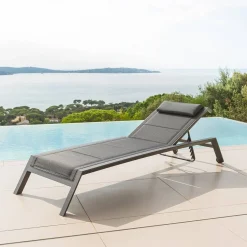 Espreguiçadeira ALLURE poivre e cinza graphite