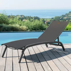 Espreguiçadeira BONAO cinza antracite