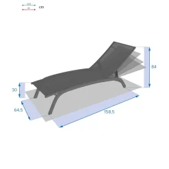 Espreguiçadeira BONAO linho e tonka