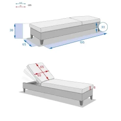 Espreguiçadeira malta NATURAE