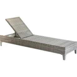 Espreguiçadeira MALTA terre d'ombre em rattan