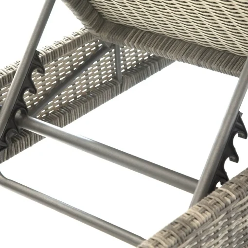 Espreguiçadeira MALTA terre d'ombre em rattan
