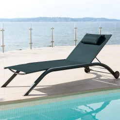 Espreguiçadeira MILENIO azul canard e graphite