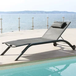 Espreguiçadeira MILENIO cinza antracite e graphite