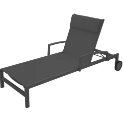 Espreguiçadeira OCALA cinza antracite e graphite