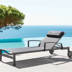 Espreguiçadeira OCALA cinza antracite e graphite