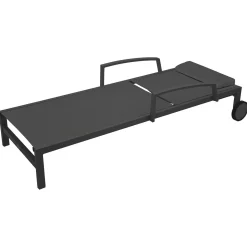 Espreguiçadeira OCALA cinza antracite e graphite