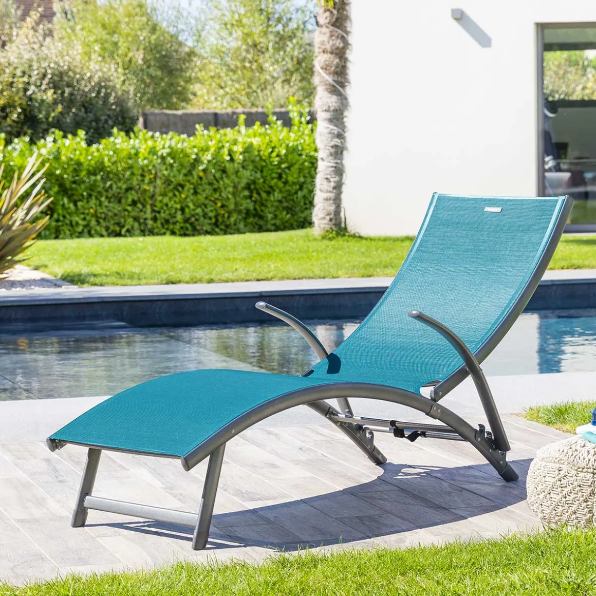 Espreguiçadeira SAMBA azul canard e graphite