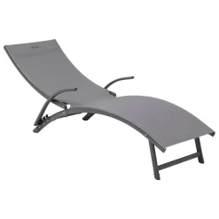 Espreguiçadeira SAMBA cinza antracite e graphite