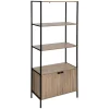 Estante ALIAJ com prateleiras e porta 176x68cm